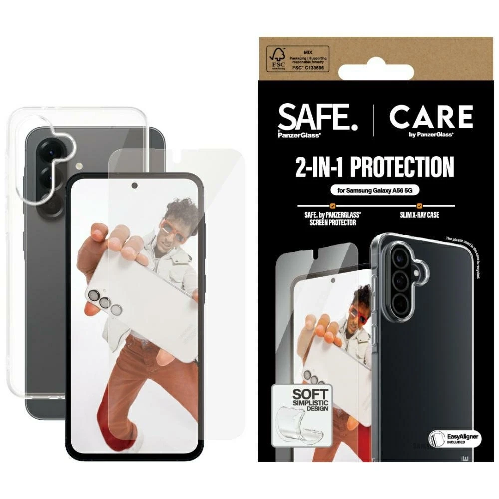 Panzer Glass Apsauginis rinkinys CARE by PanzerGlass Fashion 2in1 dėklas+apsauginis stiklas Samsung Galaxy A56 5G