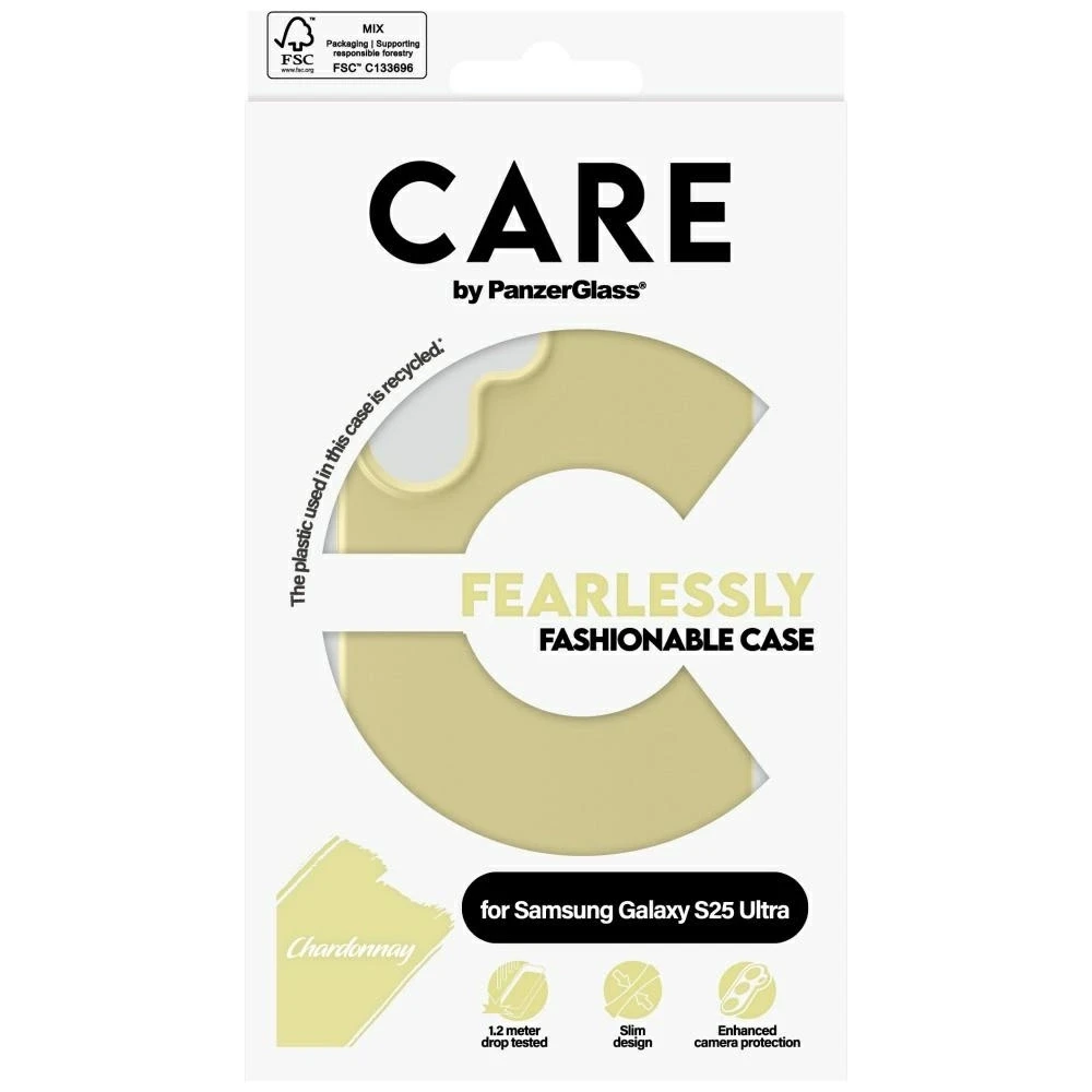 Dėklas Panzer Glass CARE iš PanzerGlass Fashion Samsung Galaxy S25 Ultra Chardonnay
