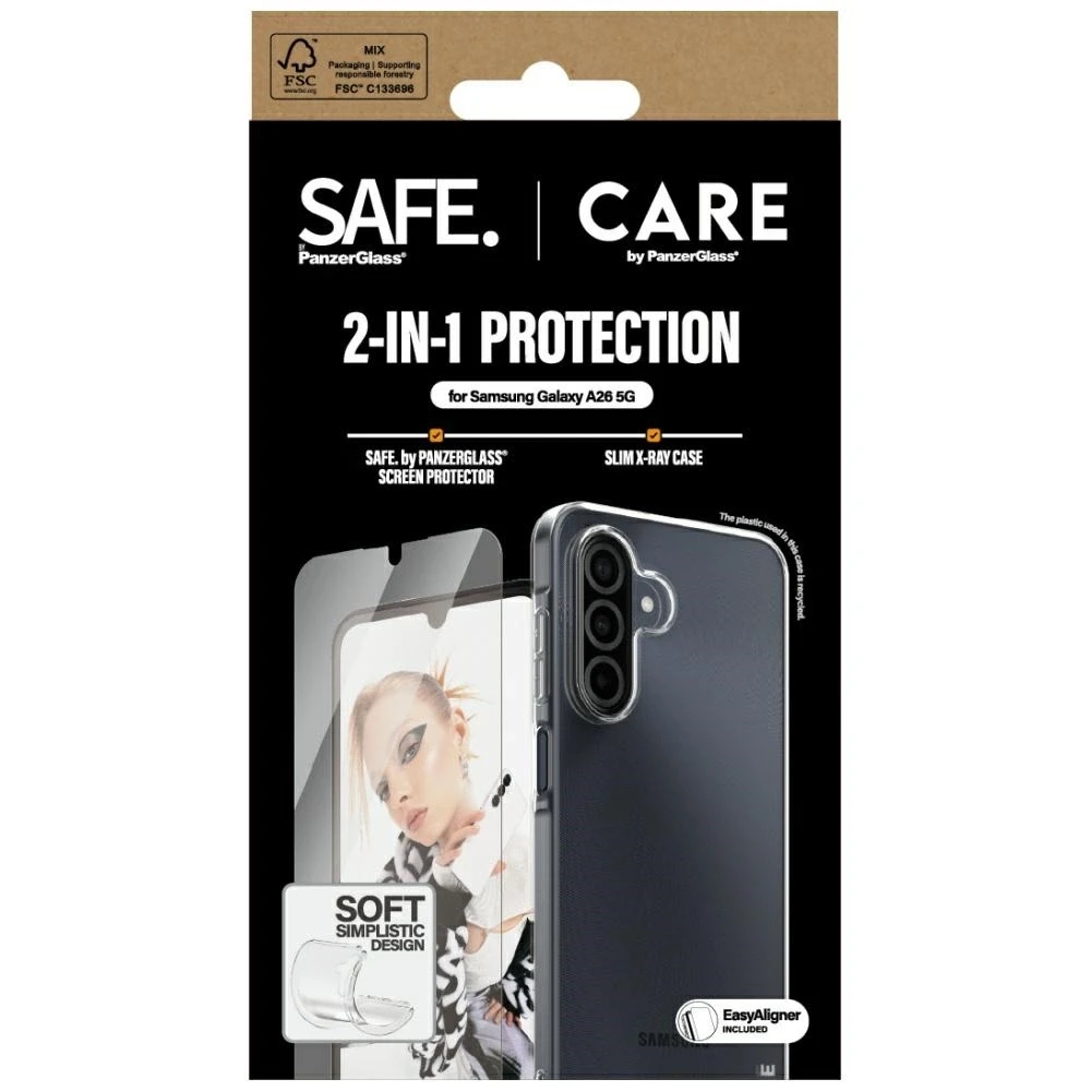Panzer Glass Apsauginis rinkinys CARE by PanzerGlass Fashion 2in1 dėklas+apsauginis stiklas Samsung Galaxy A26 5G