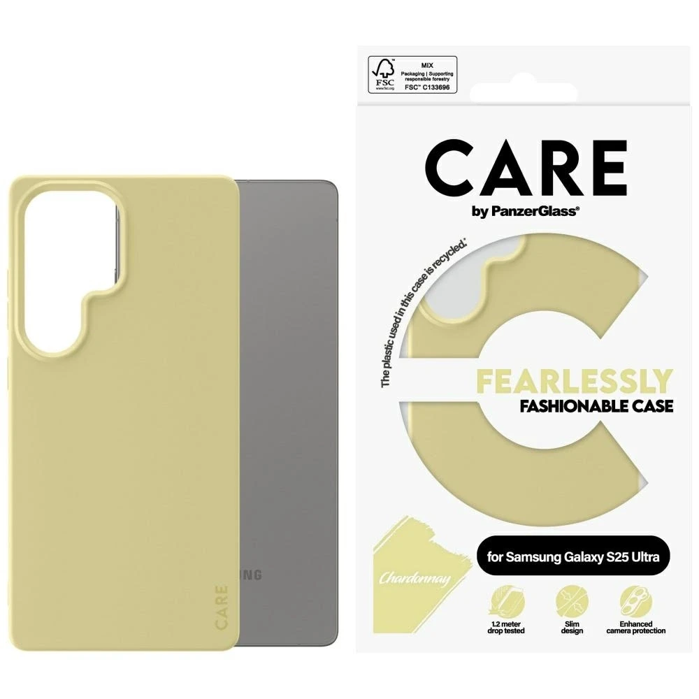 Dėklas Panzer Glass CARE iš PanzerGlass Fashion Samsung Galaxy S25 Ultra Chardonnay