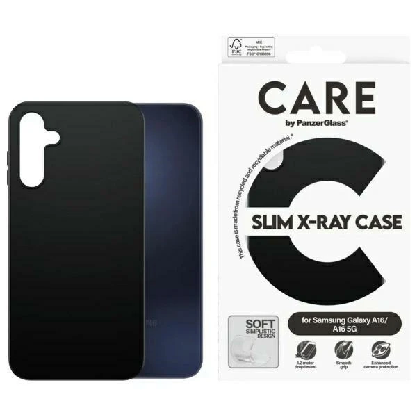 Panzer Glass CARE by PanzerGlass Fashion Samsung Galaxy A16 / A16 5G dėklas telefonui juodos spalvos 3803