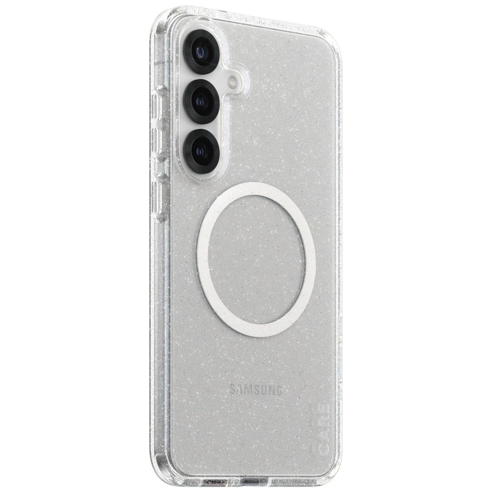 Dėklas Panzer Glass CARE iš PanzerGlass Flagship Urban Combat StarLight Baltas QI Samsung Galaxy S25 Plus skaidrus