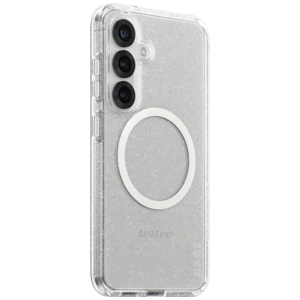 Dėklas PanzerGlass Flagship Urban Combat Starlight Baltas QI Samsung Galaxy S25 skaidrus Panzer Glass CARE