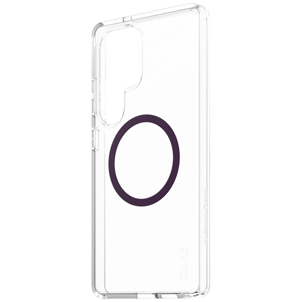 Dėklas Panzer Glass CARE by PanzerGlass Flagship Urban Combat Violetinė QI Samsung Galaxy S25 Ultra skaidrus