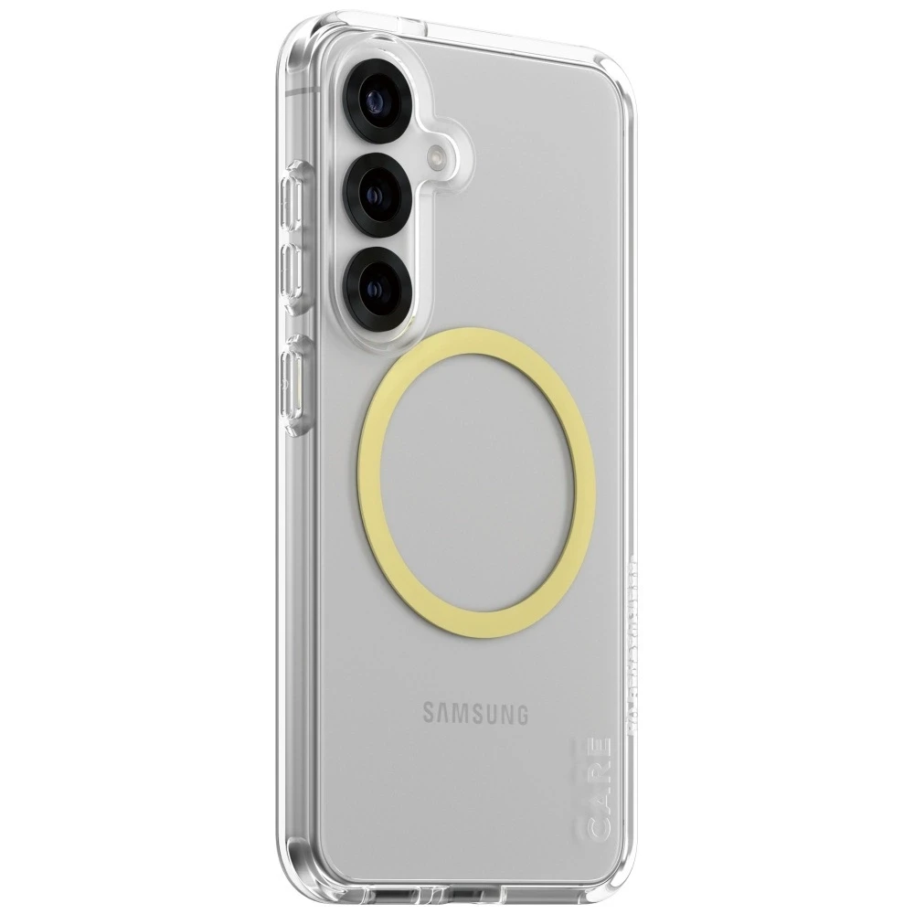 Dėklas PanzerGlass Flagship Urban Combat Chardonnay QI Samsung Galaxy S25 skaidrus Panzer Glass CARE