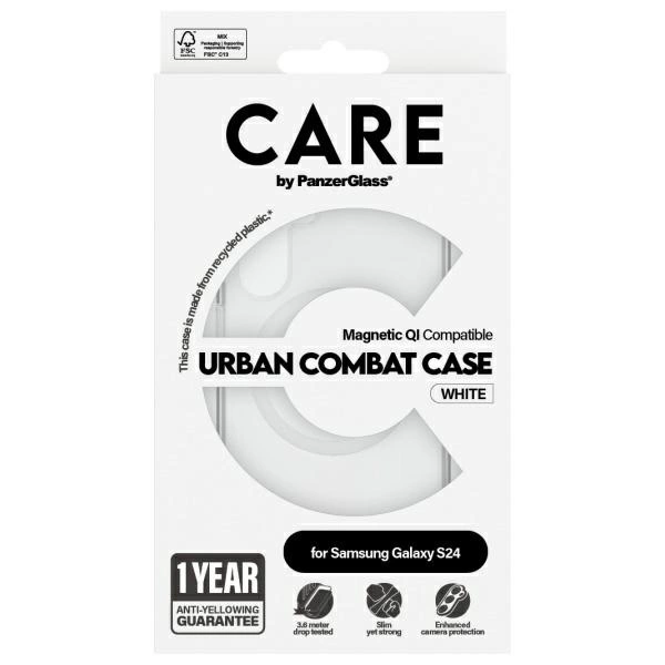 Panzer Glass CARE by PanzerGlass Flagship QI Case Samsung Galaxy S24 dėklas telefonui skaidrus 1153