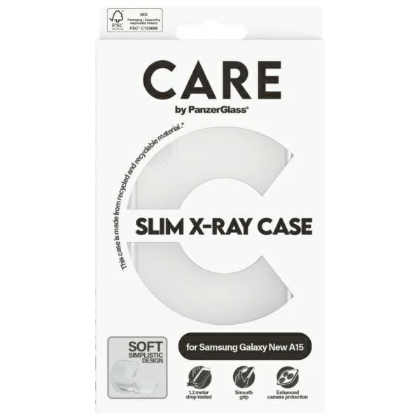 Panzer Glass CARE by PanzerGlass Fashion X-Ray Case Samsung Galaxy A16 / A16 5G dėklas telefonui skaidrus 3806