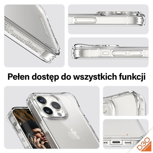 Panzer Glass PanzerGlass | Panzerglass 3-in-1 pakuotė | iPhone | iPhone 15 Pro | Išvalyti | „PicturePerfect“ fotoaparato objektyvo apsauga, su belaidžiu įkrovimu suderinamas kietasis dėklas ir itin platus ekrano apsauginis sluoksnis