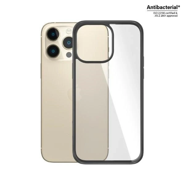 Panzer Glass PanzerGlass | ClearCase su Juodas rėmeliu | Byla | Apple | iPhone 14 Pro Max | Juodas | Karinio laipsnio standartas; Atsparus įbrėžimams; Atsparus smūgiams; Antibakterinis; 100% perdirbta rėmo medžiaga