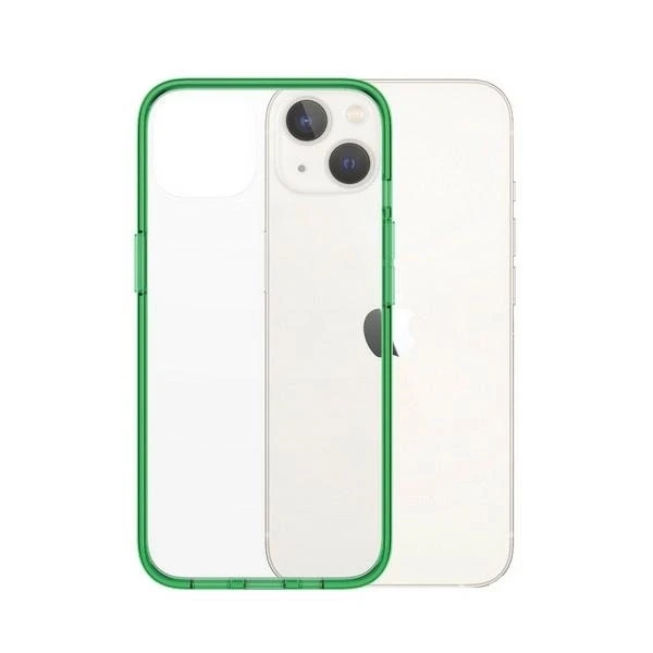 Panzer Glass PanzerGlass Clearantibacterial Military Grade certificate Apple iPhone 13 / 14 / 15 - dėklas telefonui skaidrus ir žalios spalvos