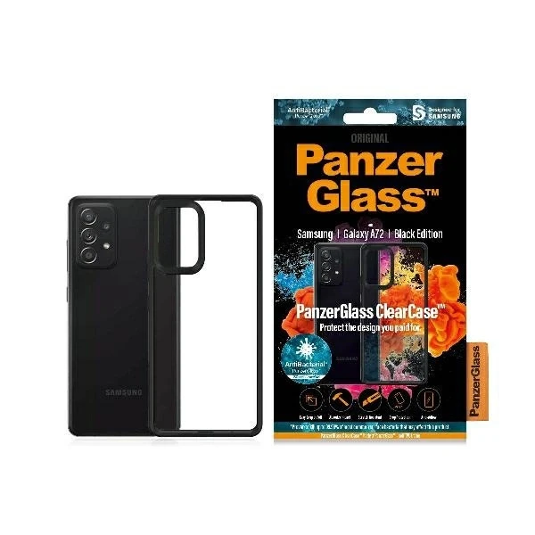 Panzer Glass PanzerGlass Clear Case Nugaros apsauga, Samsung, Galaxy A72, Juodas AB