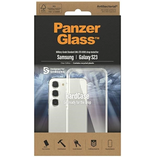 Panzer Glass PanzerGlass kietas dėklas, skirtas Samsung Galaxy S23 AB (skaidrus)