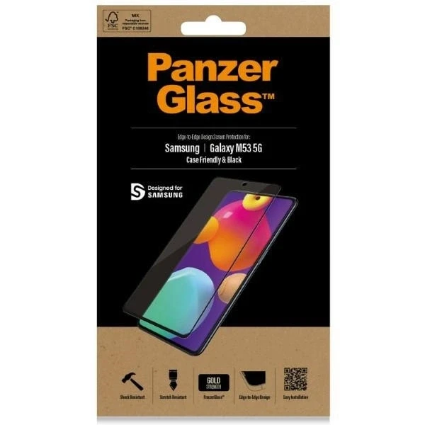 Panzer Glass PanzerGlass™ ekrano apsauga Samsung Galaxy M53 5G | M54 5G | Itin platus pritaikymas