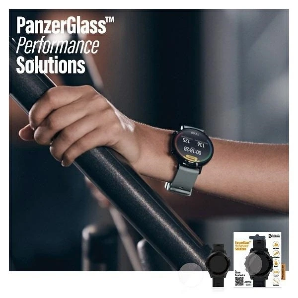 Išmaniojo laikrodžio Samsung Galaxy Watch 3 apsauginis ekrano stiklas PanzerGlass, 30mm
