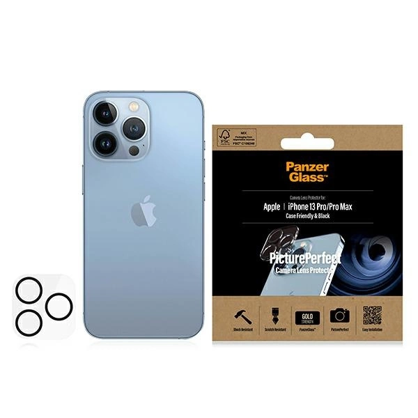 Panzer Glass Apsauginis stiklas telefono kamerai Apple iPhone 13 Pro / 13 Pro Max PanzerGlass Camera Protector (0384)