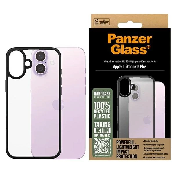 Panzer Glass PanzerGlass HardApple iPhone 16 Plus 6.7" dėklas telefonui juodos spalvos/dėklas telefonui juodos spalvos 1297