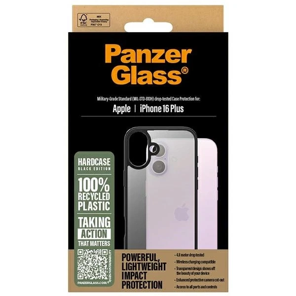 Panzer Glass PanzerGlass HardApple iPhone 16 Plus 6.7" dėklas telefonui juodos spalvos/dėklas telefonui juodos spalvos 1297