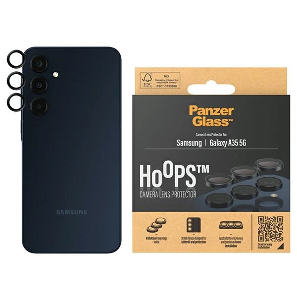 Panzer Glass Samsung Galaxy A35 5G PanzerGlass kameros apsauga (1227) juodos spalvos