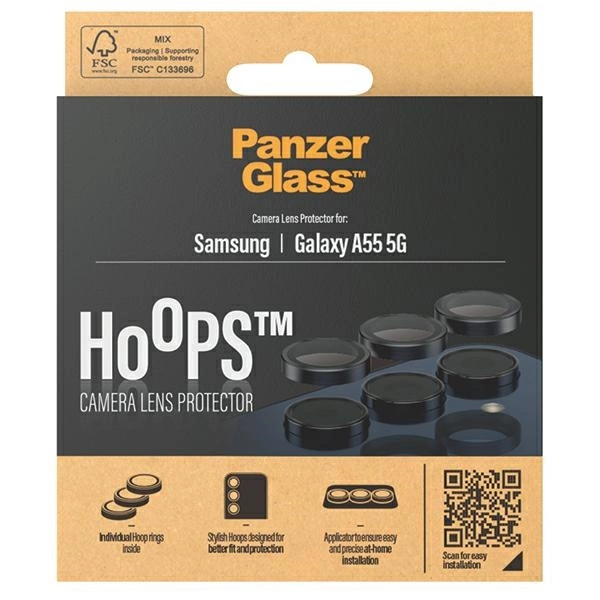 Panzer Glass Samsung Galaxy A55 5G PanzerGlass kameros apsauga (1227) juodos spalvos