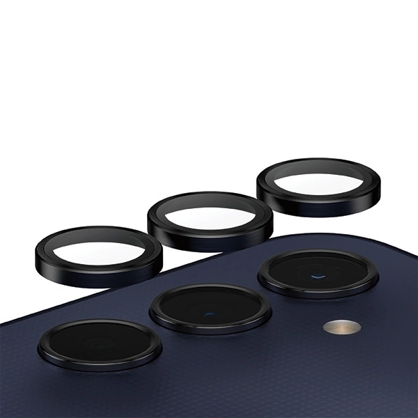 Panzer Glass Apsauginis stiklas 5D Samsung Galaxy A25 5G PanzerGlass Hoops kameros apsauga Hoop Optic Rings juodos spalvos