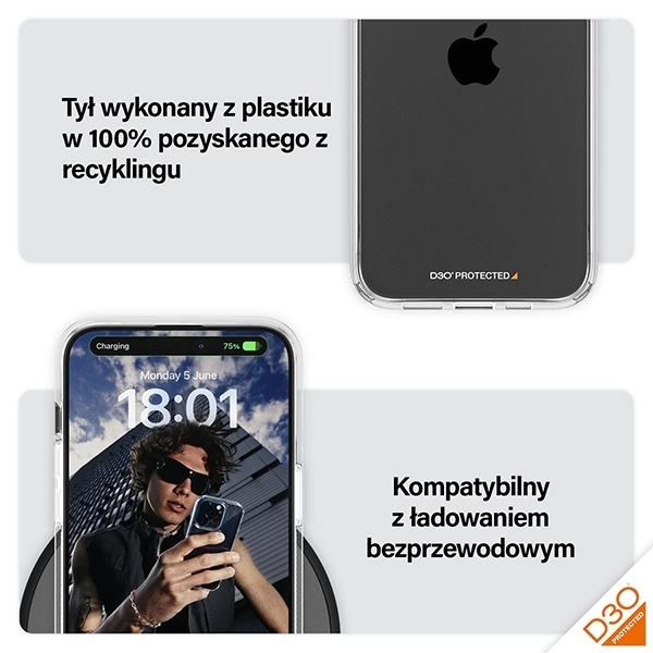Panzer Glass PanzerGlass D3O ir Military Grade certification Apple iPhone 15 Pro Max - dėklas telefonui skaidrus