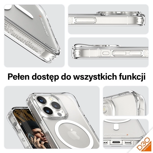 Panzer Glass PanzerGlass™ HardCase MagSafe Suderinamas su D3O iPhone 15 Pro