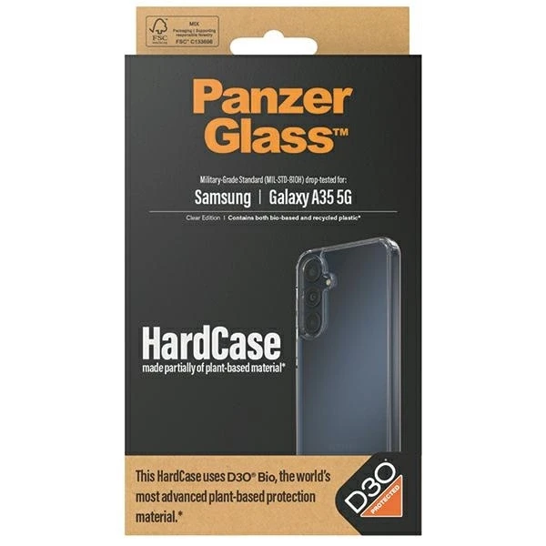 Panzer Glass PanzerGlass HardD3O® Bio and Military Grade certification Samsung Galaxy A35 5G - dėklas telefonui skaidrus