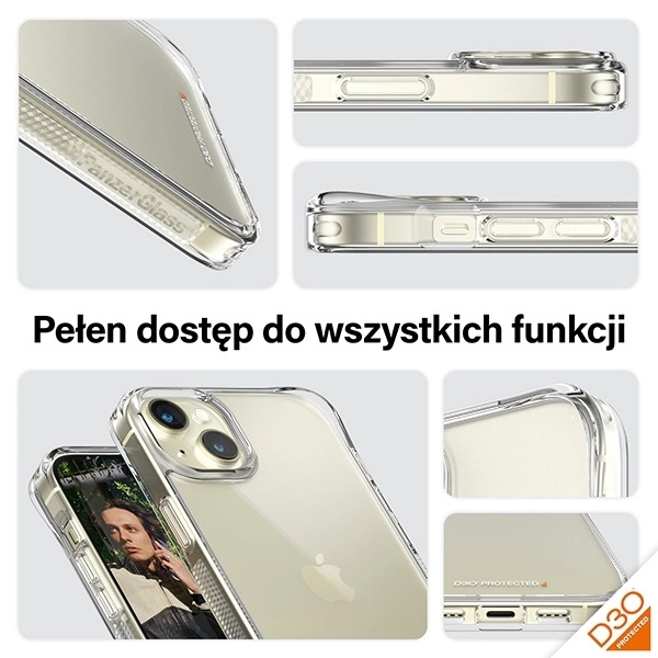 Panzer Glass PanzerGlass Hardwith D3O and Military Grade Certification for Apple iPhone 15 Plus / 14 Plus - dėklas telefonui skaidrus