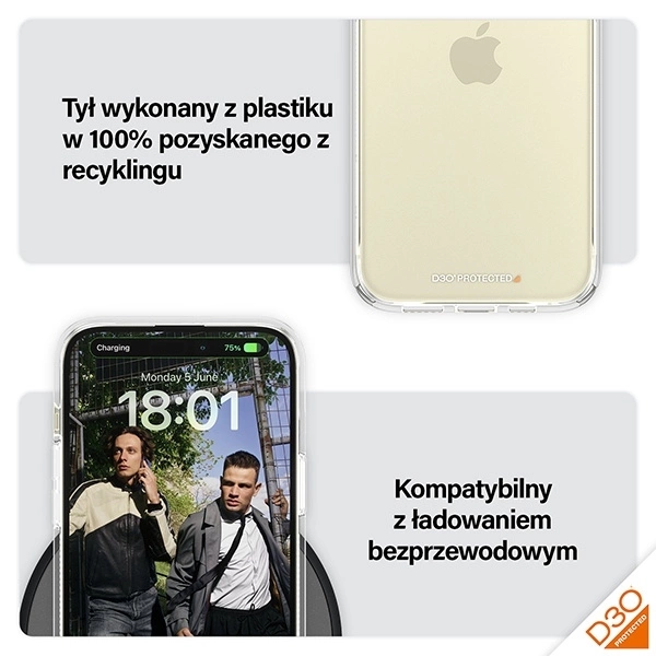 Panzer Glass PanzerGlass Hardwith D3O and Military Grade Certification for Apple iPhone 15 Plus / 14 Plus - dėklas telefonui skaidrus