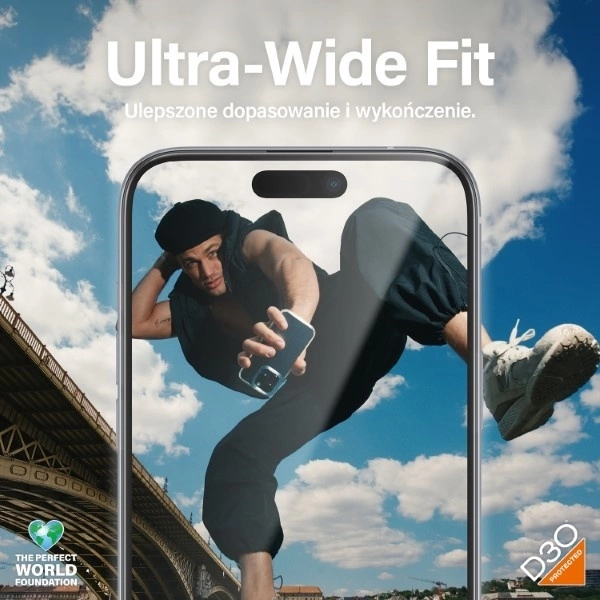 Panzer Glass PanzerGlass™ MATRIX ekrano apsauga su D3O iPhone 15 Plus | Itin platus pritaikymas w. AlignerKit