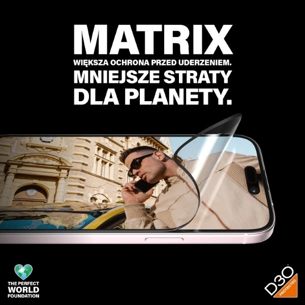 Panzer Glass PanzerGlass | Ekrano apsauga | Apple | iPhone 15 | Perdirbtas plastikas | Skaidrus | Itin platus pritaikymas; Lengvas montavimas; Atsparus pirštų atspaudams; Apsaugo nuo pageltimo; Lietimo jautrumas | MATRIX su D3O