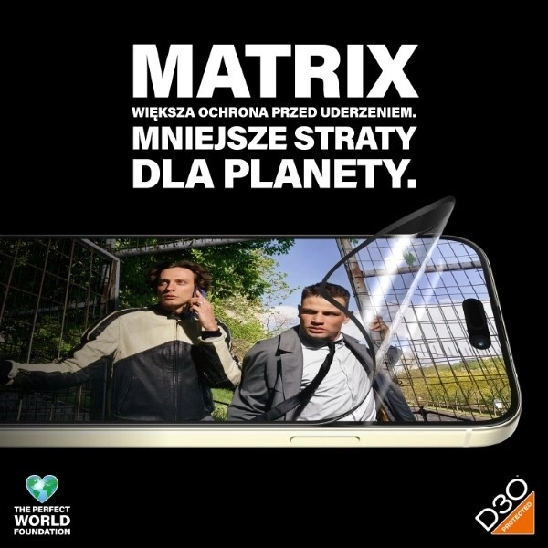 Panzer Glass PanzerGlass™ MATRIX ekrano apsauga su D3O iPhone 15 Plus | Itin platus pritaikymas w. AlignerKit