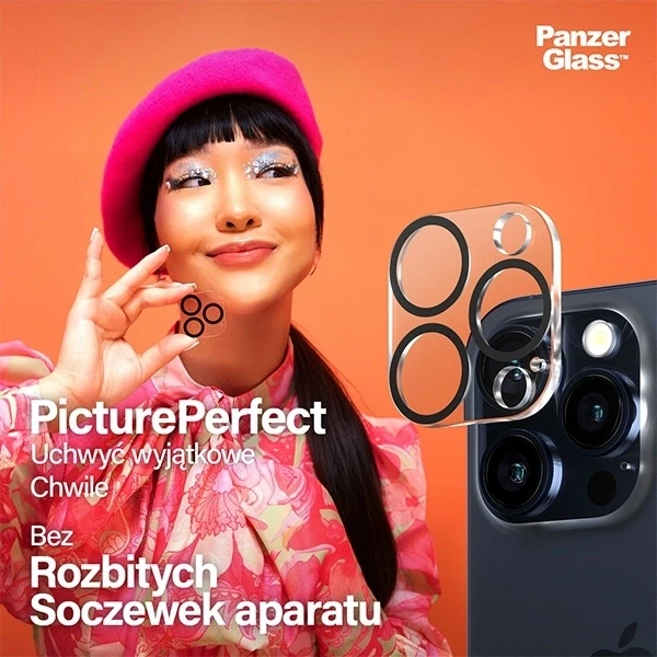 Panzer Glass PanzerGlass | PicturePerfect | Objektyvo apsauga | Apple | iPhone 15 Pro / 15 Pro Max | Stiklas | Juodas