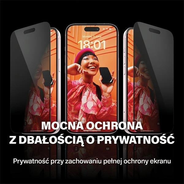 Panzer Glass PanzerGlass Privacy Bundle 3in1 dėklas telefonui skaidrus + privacy glass + kameros apsauga Apple iPhone 15