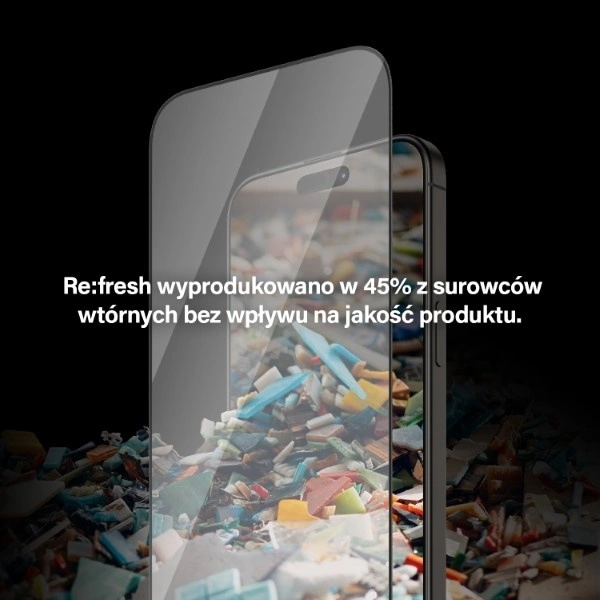 Panzer Glass PanzerGlass Re:fresh Glass skirtas Apple iPhone 15 Pro Max su padėties reguliatoriumi