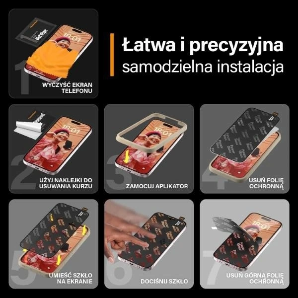 Panzer Glass PanzerGlass Re:fresh Glass Apple iPhone 15 su padėties nustatymo reguliatoriumi