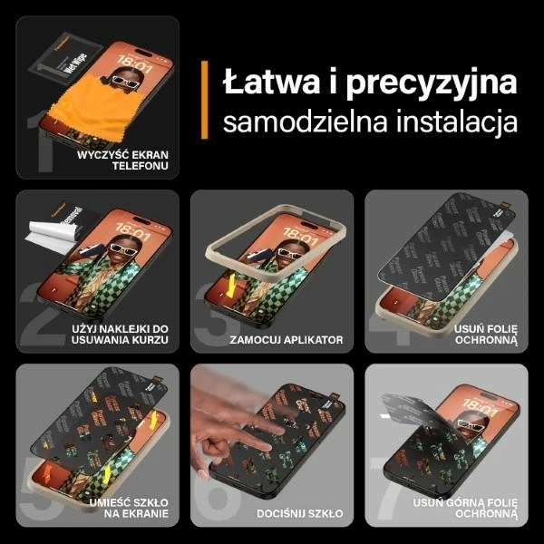 Panzer Glass PanzerGlass Re:fresh Glass skirtas Apple iPhone 15 Pro Max su padėties reguliatoriumi