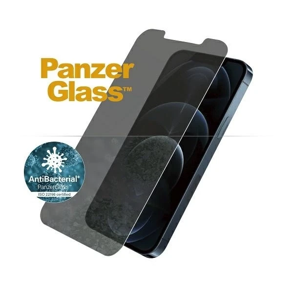 Panzer Glass PREMIUM TEMPERED biometrinio stiklo ekrano apsauga, visas dangtelis skirtas iPhone 12 Pro Max Privacy AB