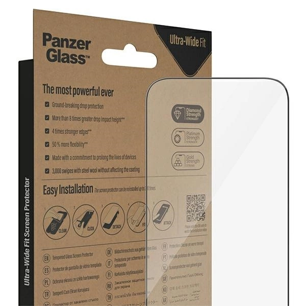 Panzer Glass PanzerGlass | Ekrano apsauga | Apple | iPhone 14 Pro | Stiklas | Išvalyti | Itin platus pritaikymas; Lengvas montavimas; Atsparus pirštų atspaudams