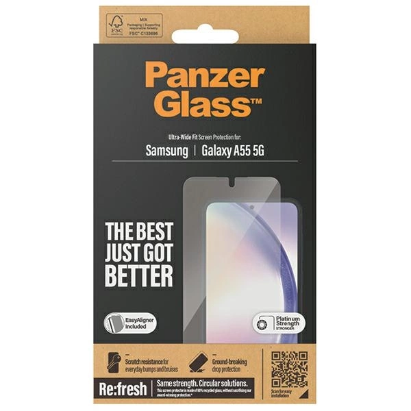Panzer Glass Samsung Galaxy A55 5G Ultra-Wide Fit EasyAligner by PanzerGlass