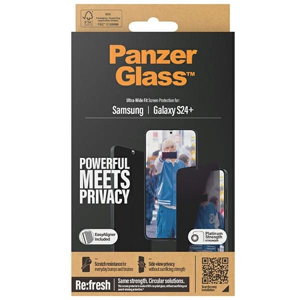Panzer Glass „PanzerGlass“ privatumo ekrano apsauga „Samsung Galaxy S 2024 Plus“ | Itin platus tvirtinimas wA | „PanzerGlass“