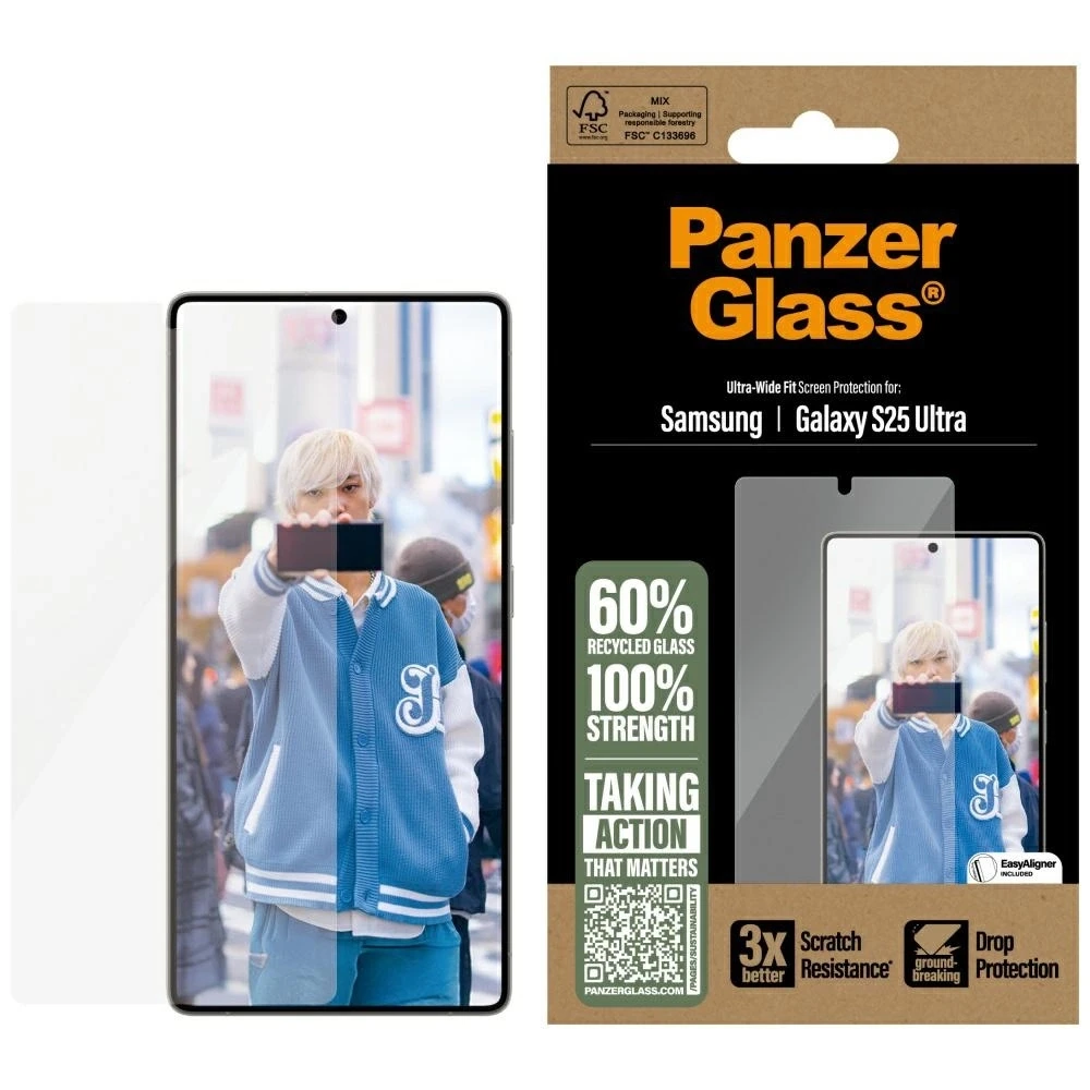 Panzer Glass „PanzerGlass“ ekrano apsauga „Samsung Galaxy S25 Ultra“ itin plataus kampo, permatoma