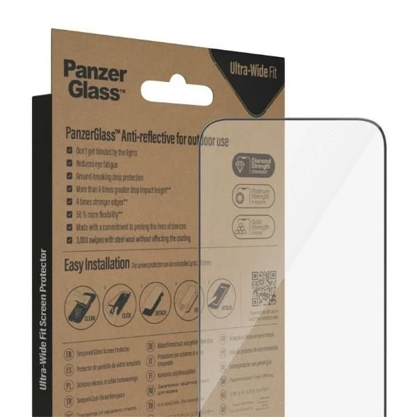 Panzer Glass PanzerGlass | Ekrano apsauga | Apple | iPhone 14 Pro Max | Stiklas | Išvalyti | Itin platus pritaikymas; Lengvas montavimas; Privatumo filtras; Atsparus pirštų atspaudams | Antirefleksinė