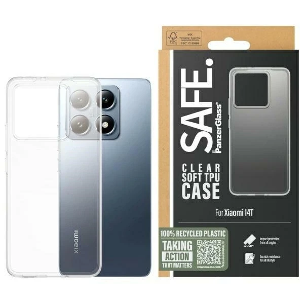 Panzer Glass SAFE by PanzerGlass Xiaomi 14T Hardcase skaidrus SARTPUCG58564