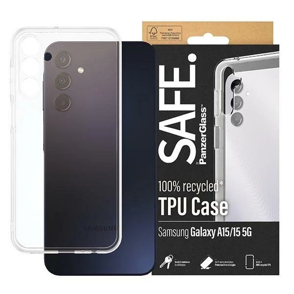 Panzer Glass SAFE by PanzerGlass case Samsung Galaxy A15 / A15 5G - dėklas telefonui skaidrus