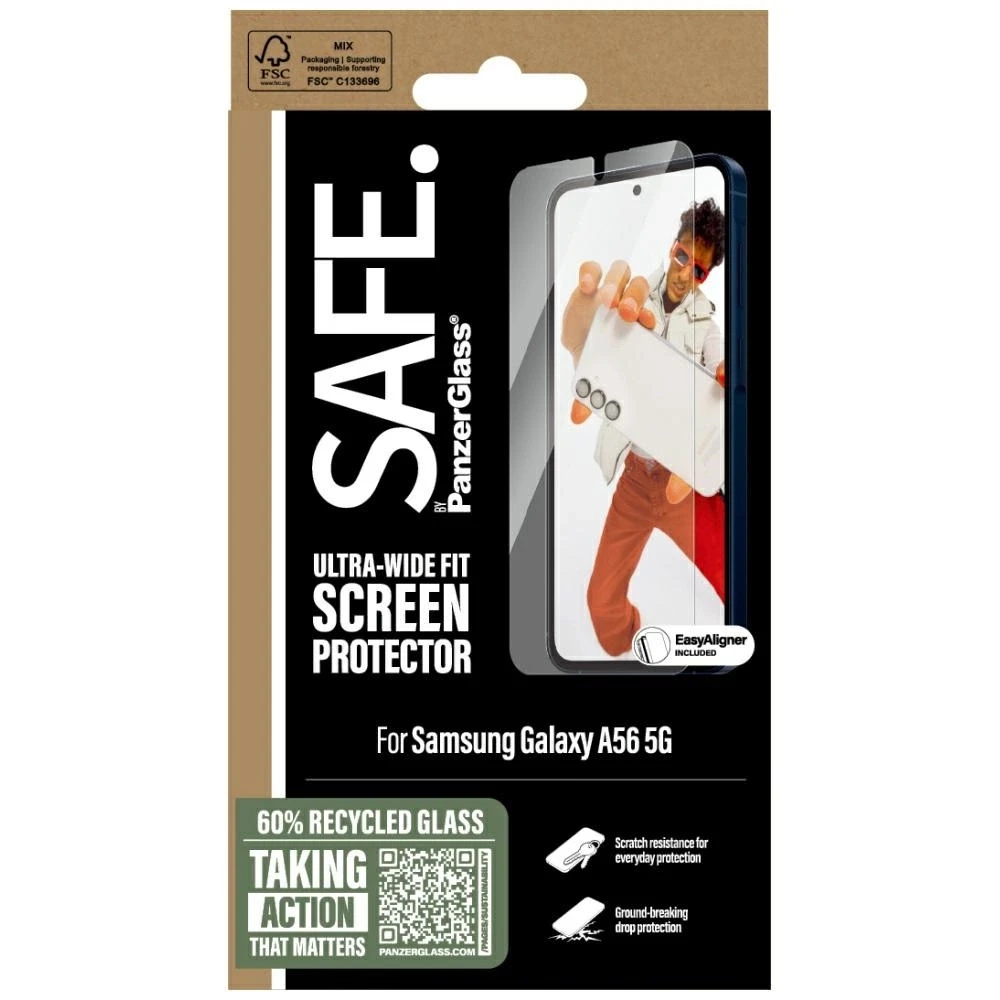 Panzer Glass Apsauginis stiklas SAFE by PanzerGlass Ultra-Wide Fit Samsung Galaxy A56 5G
