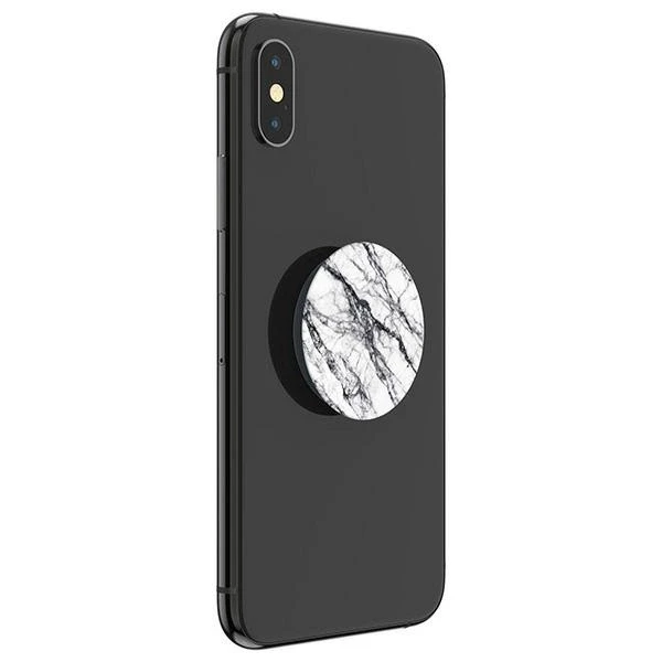 Popsockets PopGrip Basic Mobile telefono laikiklis (Baltas Stone Marble)