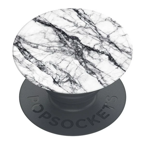 Popsockets PopGrip Basic Mobile telefono laikiklis (Baltas Stone Marble)