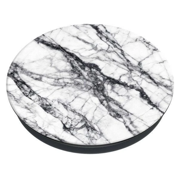 Popsockets PopGrip Basic Mobile telefono laikiklis (Baltas Stone Marble)