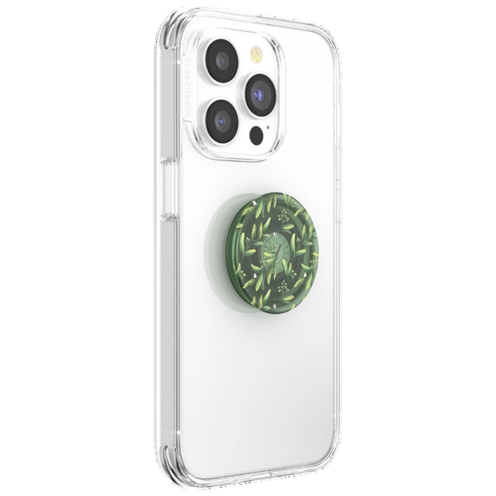 Grip and stand for phone Popsockets PlantCore Grip Olive žalios spalvos 807373